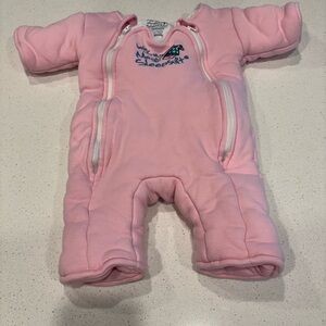 Pink Sleep Sack Pajamas with Zipper Closure